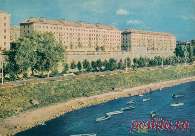 Псков, Россия - Набережная реки Великой - 1965-й год - г3182 | GRADY.ru