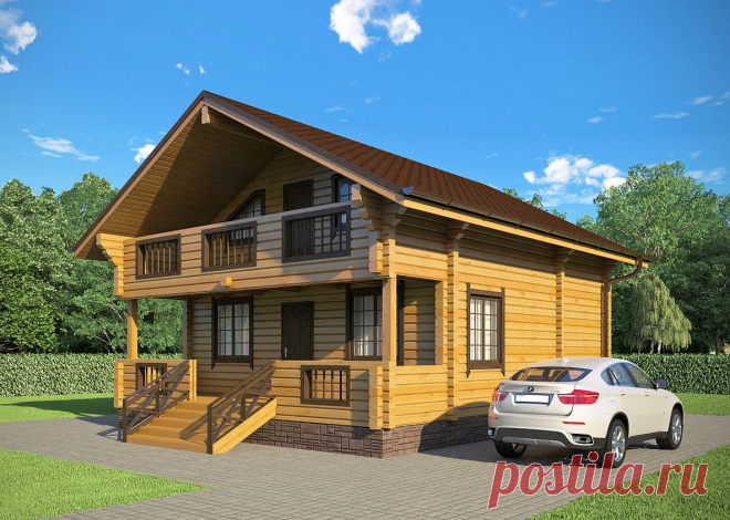 Дом "Янтарь" - дома из клееного бруса в Уфе, проекты