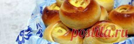 Булочки «Розочки» с творогом
