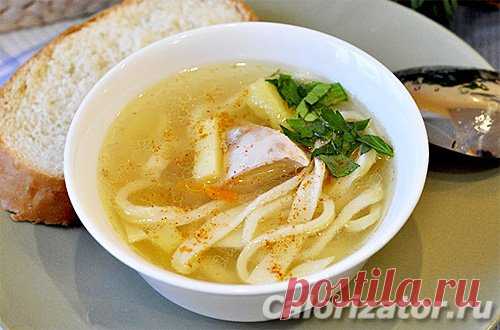 Суп с лапшой и курицей - как приготовить, рецепт с фото по шагам, калорийность - www.calorizator.ru
