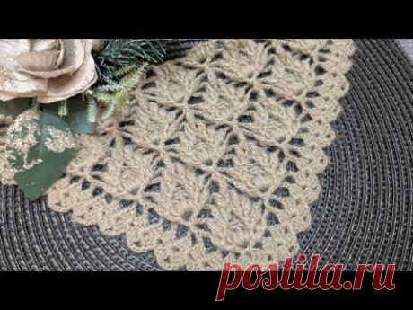 ✨Интересный узор для шали ✨