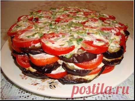 Закуска из баклажанов.