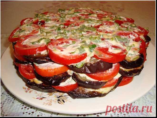Закуска из баклажанов.