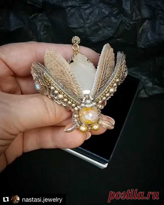 #Repost @nastasi.jewelry with @get_repost
・・・
Брошь 
