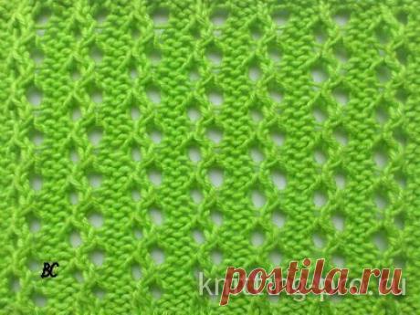 АЖУРНЫЙ УЗОР "ЗМЕЙКА".


Узор "Змейка" - относится к категории ажурных узоров и по своей структуре напоминает резинку. Вязка односторонняя, используется при вязании жакетов, джемперов, шарфов. Количество петель кратное четырем плюс 2 п. для симметрии, плюс 2 кромочные. Для образца набираем 32 петли и далее вяжем по схеме.
Показать полностью…