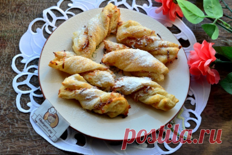 Слоеные палочки с яблоками - Простые рецепты Овкусе.ру
