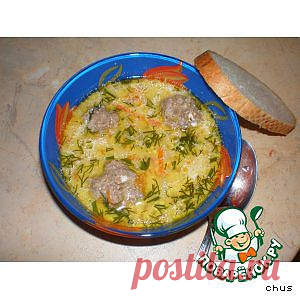 Сырный супчик с фрикадельками - кулинарный рецепт