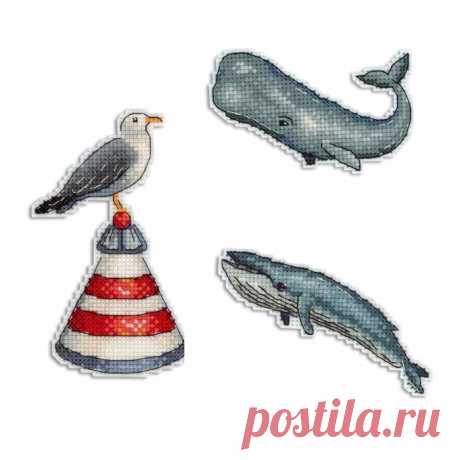 Ocean Sound P-330 / SR-330 Plastic Canvas Counted Cross Stitch Kit — Wizardi