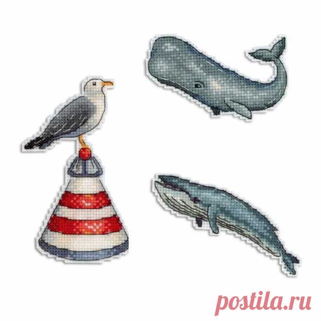 Ocean Sound P-330 / SR-330 Plastic Canvas Counted Cross Stitch Kit — Wizardi