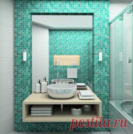 Современные ванные в бирюзовых тонах — Наши дома