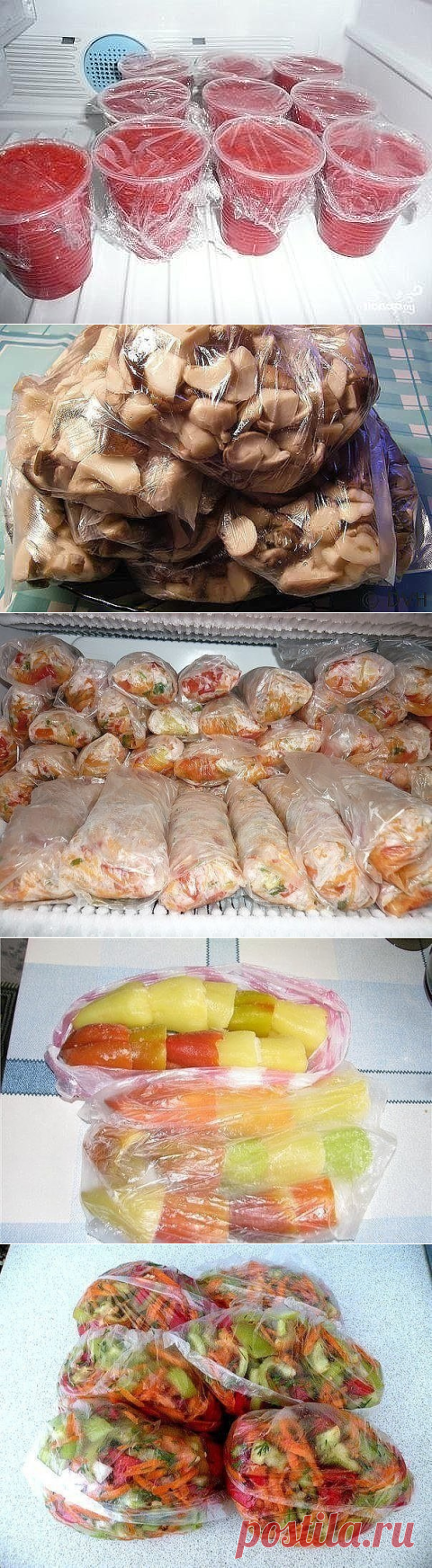 Сохраняем овощи и фрукты методом заморозки