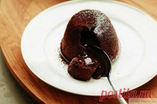 Шоколадный фондан с вишней - Рецепты от Daily-menu.ru