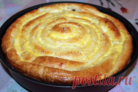 «Улитка» с курицей и грибами