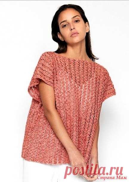 Блузка от Filati крючком.