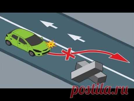 ПДД РФ. Объезд препятствия через сплошную линию разметки