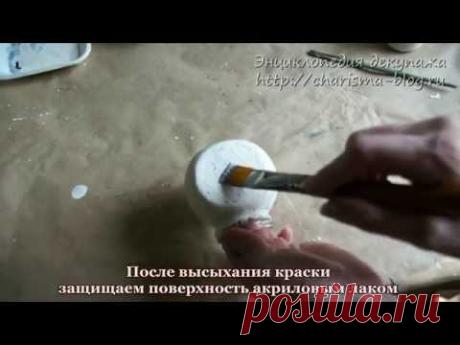 видео мк декупаж баночки для специй