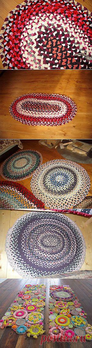 Коврик из косичек - Ярмарка Мастеров - ручная работа, handmade