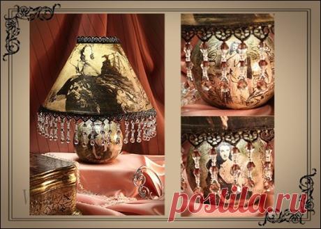 Мастер-класс - лампа "Роковая женщина"