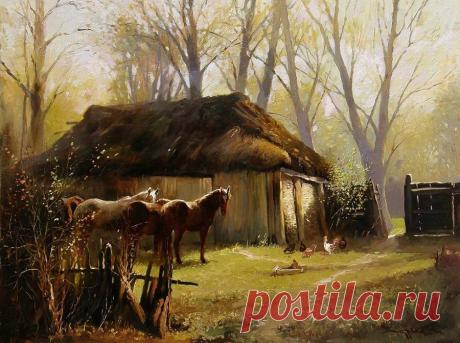 Реалистичные сцены бытовой жизни украинцев прошлого от Юрия Журки