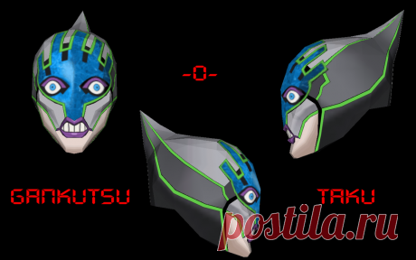 Tiger and Bunny - Lunatic Mask Pepakura drive.google.com/open?id=0BydZ&hellip;