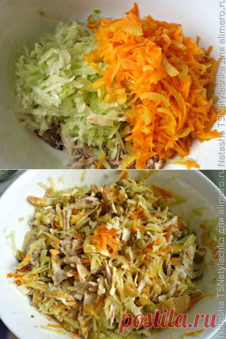 Вкусный салат из зеленой редьки