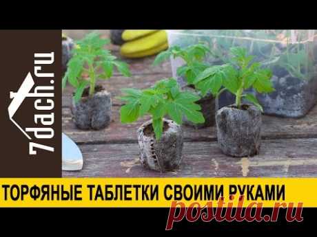 Торфяные таблетки своими руками - 7 дач - YouTube