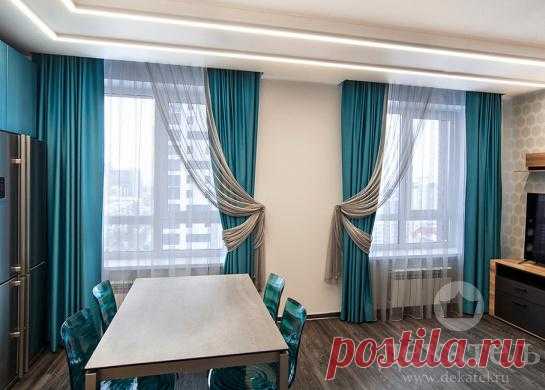 Шторы luxury для гостиной и зала Декатель, Новосибирск. Фото, ткани, цены и сроки. 2020