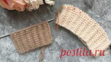 Красивая, фактурная резинка спицами для вязания шапок, манжет, джемперов и кардиганов | Вяжем дома с Татьяной | Дзен