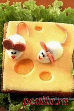 Креативное оформление бутербродов