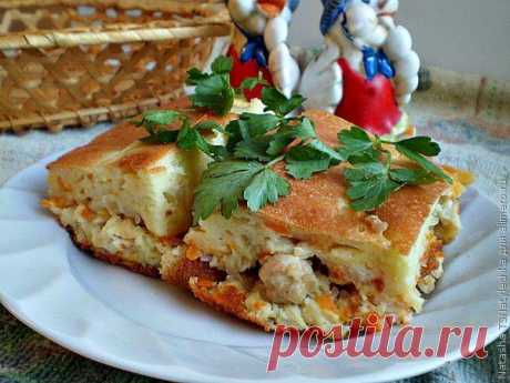 Сметанник с курицей и капустой / Рецепты с фото