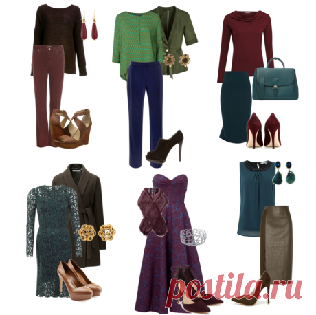 LookBook: Глубокая Осень | Цветовая палитра, комбинирование цветов, сеты одежды