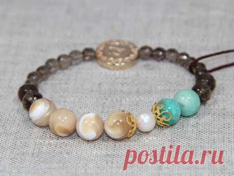 Браслет из топаза и амазонита от BRimar