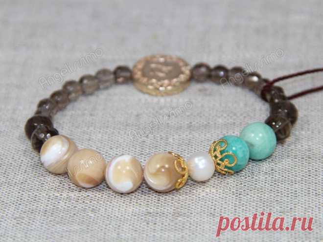 Браслет из топаза и амазонита от BRimar