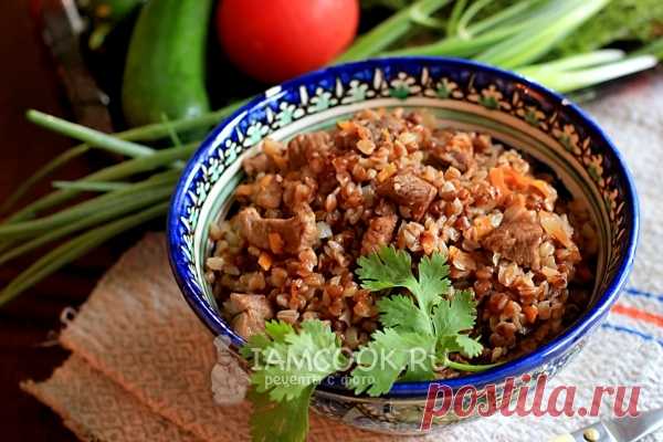 Гречка с мясом на сковороде