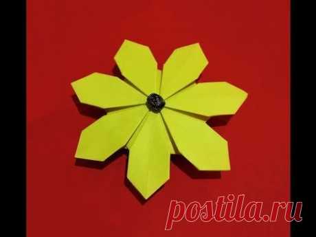 Easy Origami Flower simple and rich. 3d Paper flower. Daisy flower. - YouTube