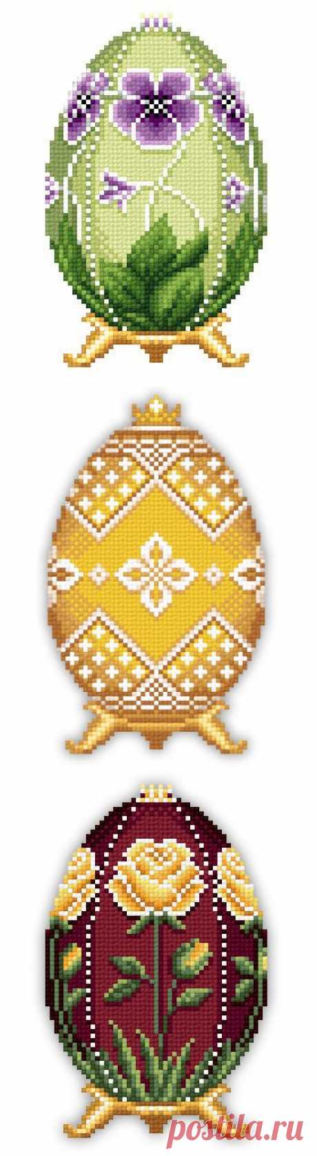 Подарки к Пасхе / Вышивка / Схемы вышивки крестом
