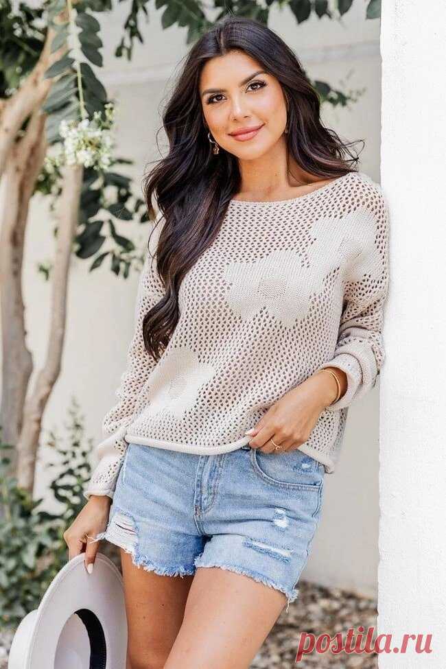 Филейное вязание спицами. Идеи женских моделей на лето, схемы. | Вяжем вместе с Людмилой | Дзен