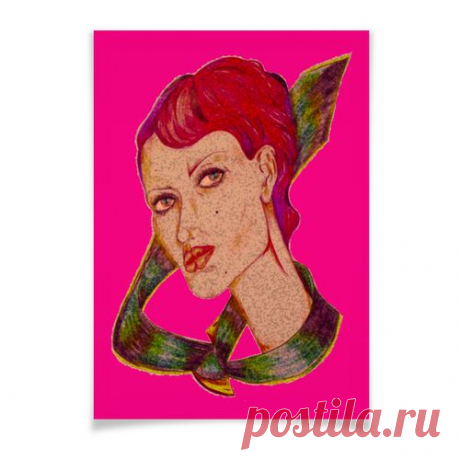 Плакат 42x29.7(A3) &quot;Девушка в галстуке.&quot; от Printissimo - Printio
