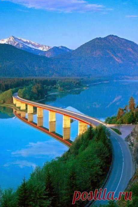 angelillo — Lake Sylvenstein, a reservoir in Bavaria, Germany