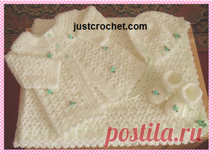 Layette Baby crochet pattern JC14A