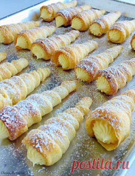 Трубочки с кремом. Порядком вкуснее, чем в магазине!