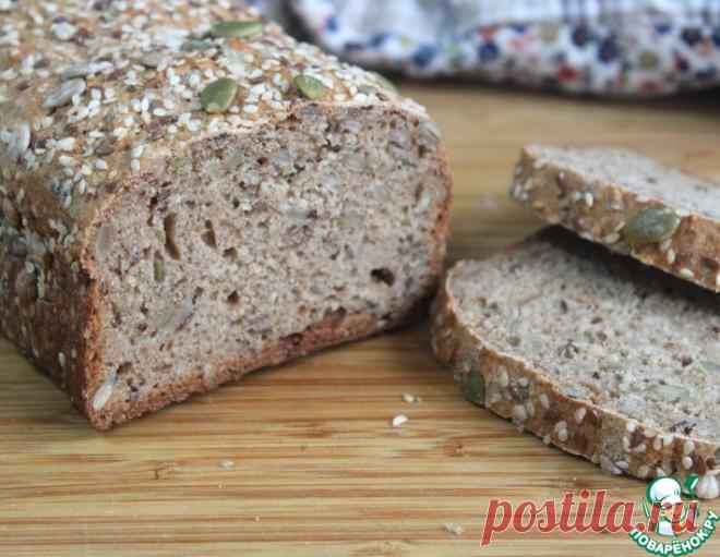 Хлеб без замеса цельнозерновой семечковый – кулинарный рецепт
