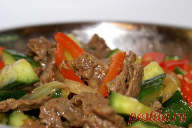 «ЦВЕТОК НЕНАСТЬЯ» ОГУРЦЫ С МЯСОМ ПО-КОРЕЙСКИ