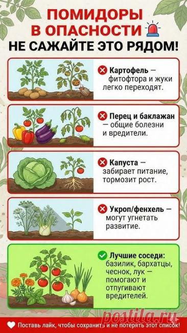 🚨 ТОМАТЫ В ОПАСНОСТИ НЕ САЖАЙТЕ ЭТО РЯДОМ! #томаты #помидоры #огород #огородник