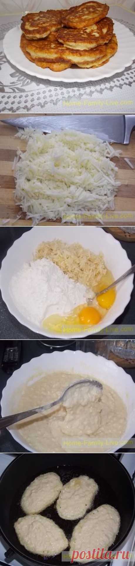 Оладьи с яблоком