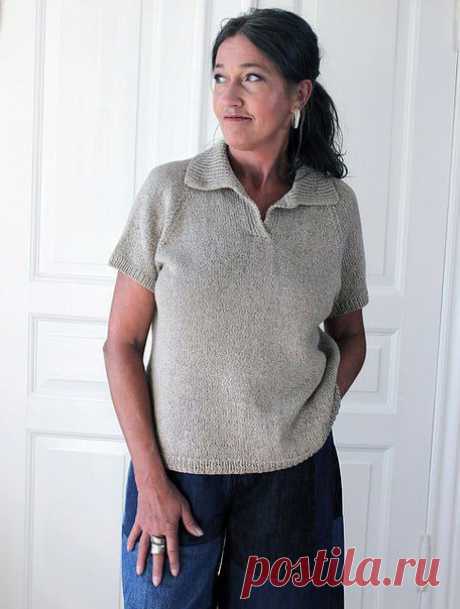 Пост на стене Polo bluse by Sanne Fjalland Knit-Wear