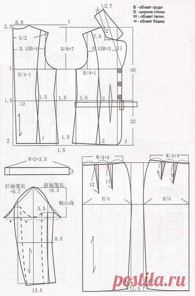 Женский деловой костюм - приталенный жакет с поясом и юбка-карандаш.
#простыевыкройки #простыевещи #шитье #жакет #юбкакарандаш #женскийкостюм #выкройка