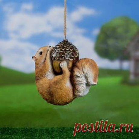 Подвесной декор "Белка на желуде" 17х17х8см Цена: 335,00 руб. Закажите прямо сейчас!