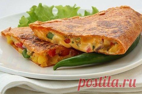 Отличный завтрак на скорую руку с очень вкусным блюдом родом из Испании! Пробуйте, не пожалеете! "Испанский омлет" Рецепт здесь...