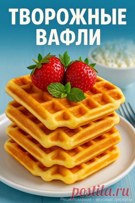 Творожные вафли – нежные и воздушные! Идеальный завтрак за 15 минут:... | Интересный контент в группе Рецептомания